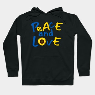 I stand with Ukrainian. Sunflower, peace and love. Hoodie